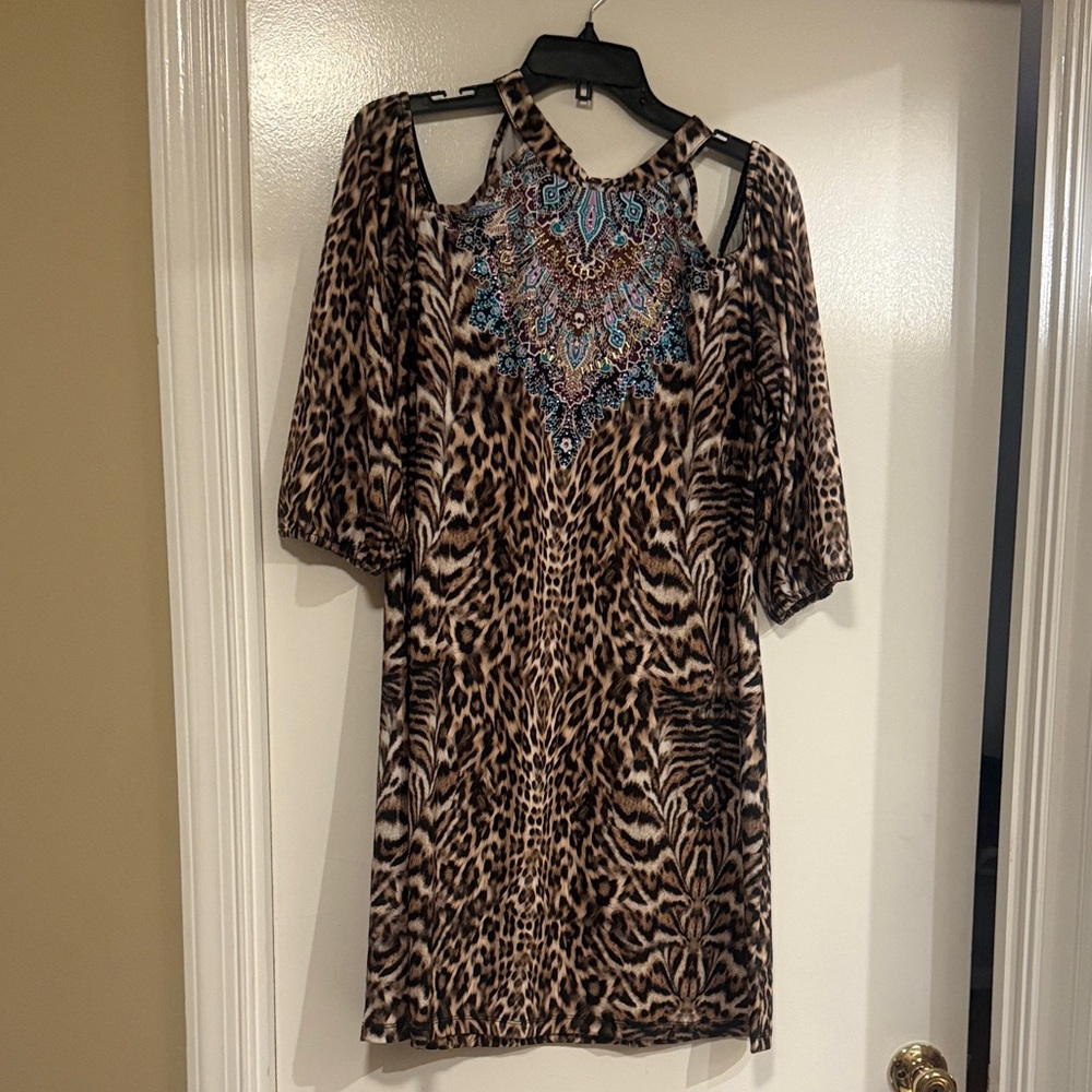 Boston Proper Animal Print Dress